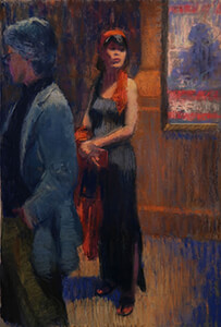 painting entitled Stage Door by Joseph Peller.