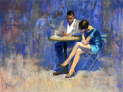 Night Owls, pastel
16.5 x 21.5 inches / 41.9 x 54 cm